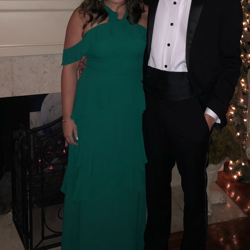 Emerald green BCBG formal dress